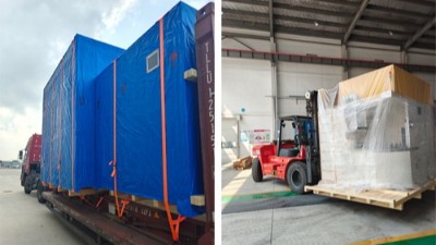 又發了2臺自動噴膠機，分別發重慶和印度的汽車零部件客戶